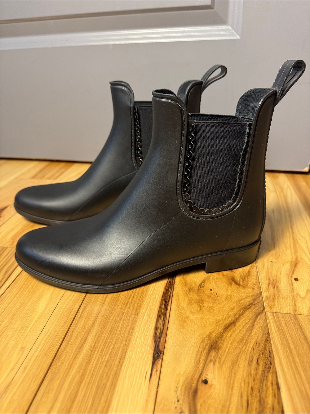 Jack Rogers Black Ankle Rain Boots Women’s Size 9 Chelsea